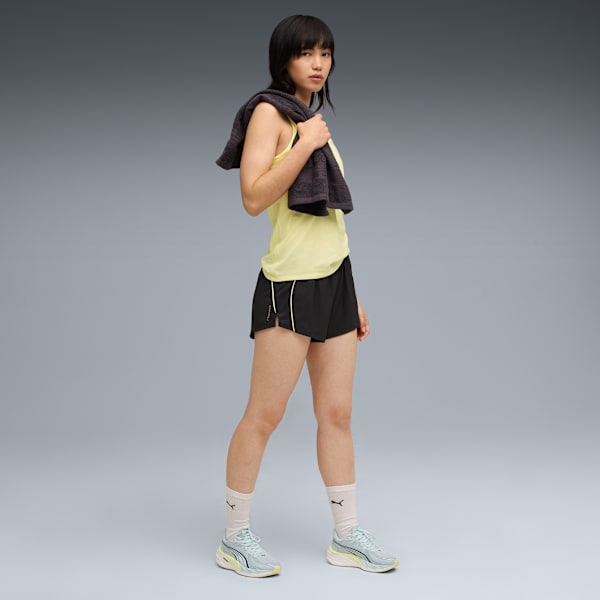 VELOCITY 3" Running Shorts Women, PUMA Black-Gold Moon, extralarge